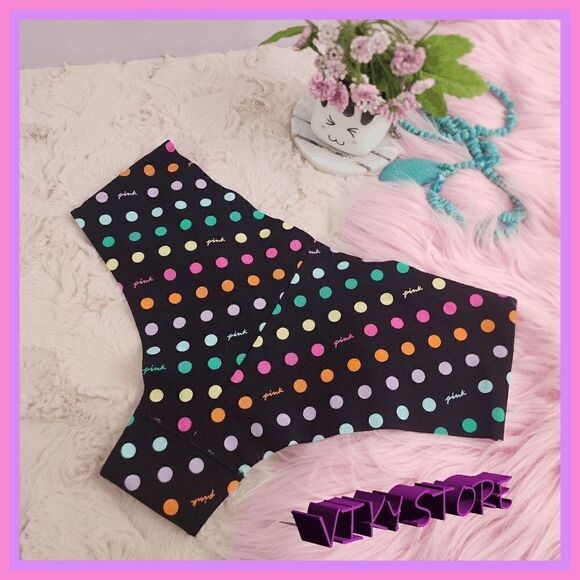 NWT VS Pink Cheekster: Medium Polka Dots - Playful Chic! NWT - Picture 2 of 3